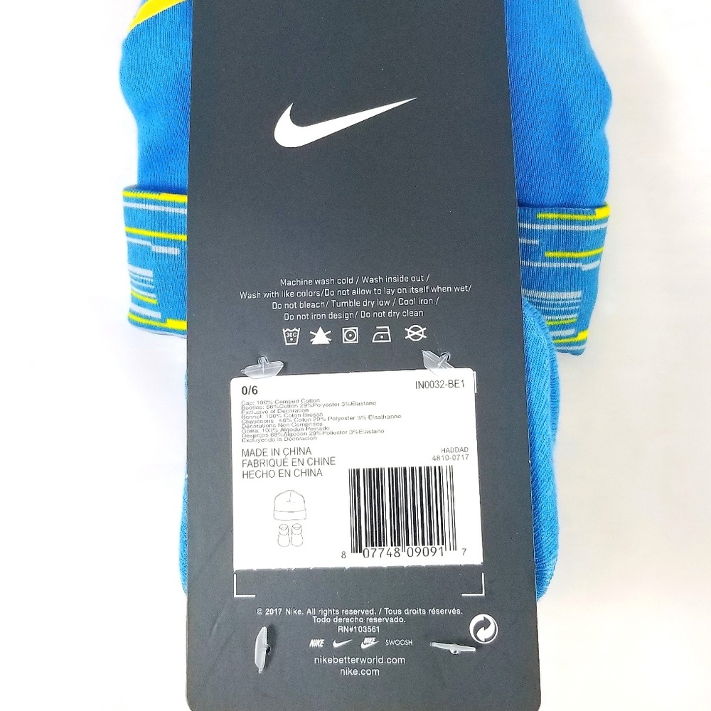 New Nike Infant Hat & Booties 2 Piece Set - Baby - Picture 3 of 3